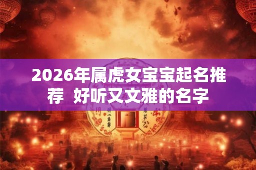 2026年属虎女宝宝起名推荐  好听又文雅的名字