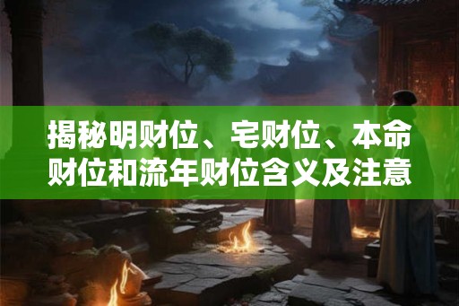揭秘明财位、宅财位、本命财位和流年财位含义及注意事项 揭秘明财位、宅财位、本命财位和流年财位含义及注意事项