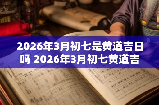 2026年3月初七是黄道吉日吗 2026年3月初七黄道吉日吗