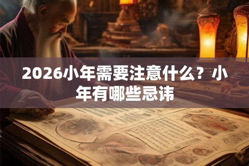 2026小年需要注意什么？小年有哪些忌讳