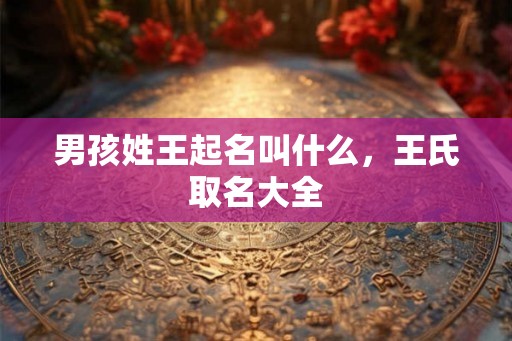 男孩姓王起名叫什么，王氏取名大全