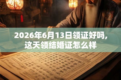 2026年6月13日领证好吗,这天领结婚证怎么样