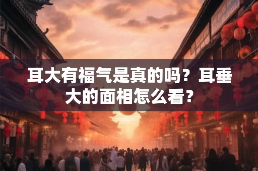 耳大有福气是真的吗？耳垂大的面相怎么看？