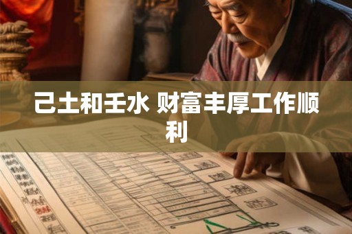 己土和壬水 财富丰厚工作顺利