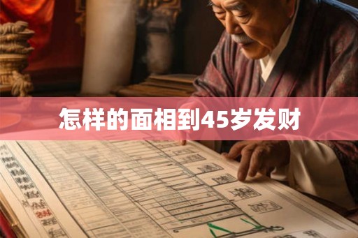 怎样的面相到45岁发财