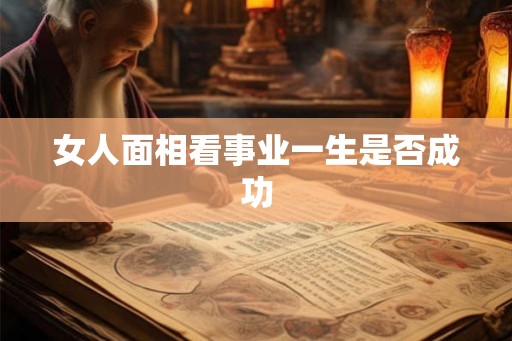 女人面相看事业一生是否成功