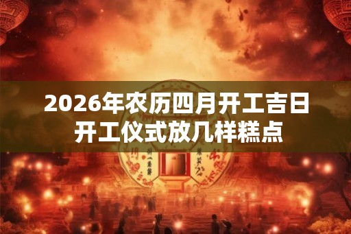 2026年农历四月开工吉日 开工仪式放几样糕点 2026年农历四月开工吉日 开工仪式放几样糕点