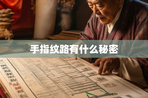 手指纹路有什么秘密