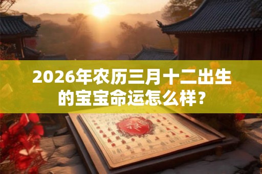 2026年农历三月十二出生的宝宝命运怎么样？