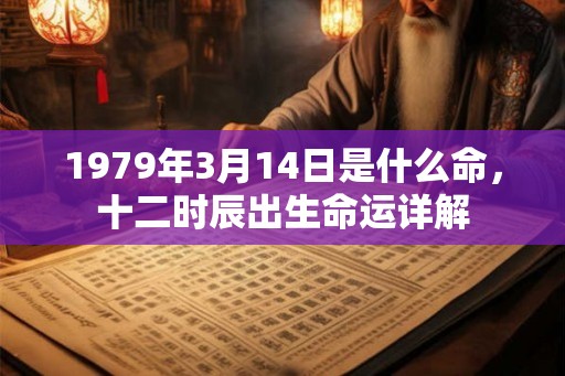 1979年3月14日是什么命，十二时辰出生命运详解