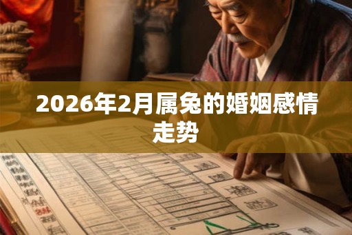 2026年2月属兔的婚姻感情走势