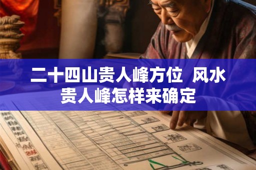 二十四山贵人峰方位  风水贵人峰怎样来确定