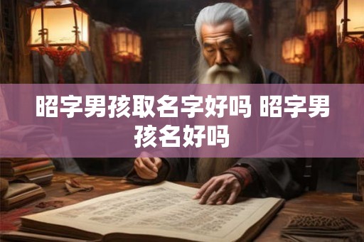 昭字男孩取名字好吗 昭字男孩名好吗