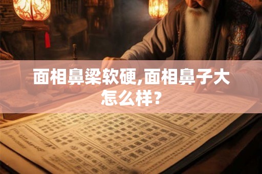 面相鼻梁软硬,面相鼻子大怎么样？