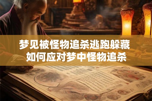 梦见被怪物追杀逃跑躲藏 如何应对梦中怪物追杀 梦见被怪物追杀逃跑躲藏 如何应对梦中怪物追杀