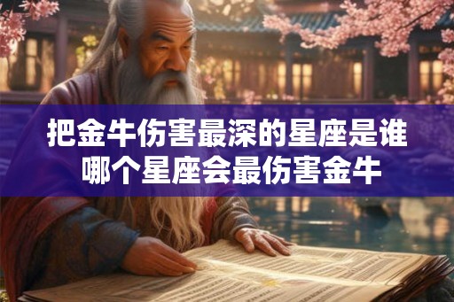 把金牛伤害最深的星座是谁 哪个星座会最伤害金牛 把金牛伤害最深的星座是谁 哪个星座会最伤害金牛