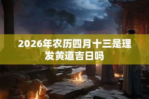 2026年农历四月十三是理发黄道吉日吗