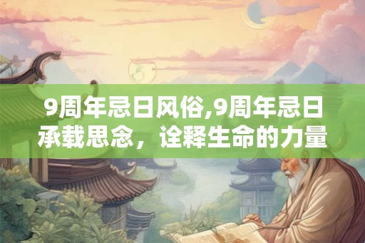 9周年忌日风俗,9周年忌日承载思念，诠释生命的力量
