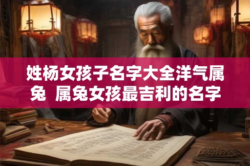 姓杨女孩子名字大全洋气属兔 属兔女孩最吉利的名字免费 姓杨女孩子名字大全洋气属兔 属兔女孩最吉利的名字免费
