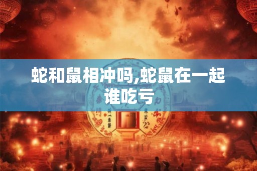 蛇和鼠相冲吗,蛇鼠在一起谁吃亏