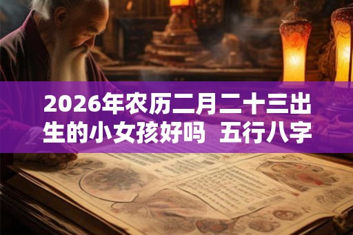 2026年农历二月二十三出生的小女孩好吗  五行八字算命