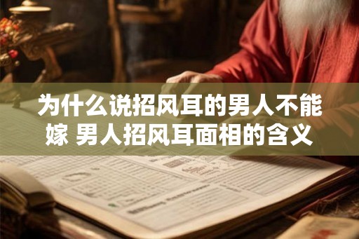 为什么说招风耳的男人不能嫁 男人招风耳面相的含义 为什么说招风耳的男人不能嫁 男人招风耳面相的含义