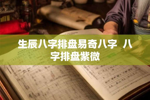 生辰八字排盘易奇八字  八字排盘紫微