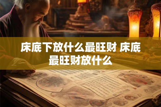 床底下放什么最旺财 床底最旺财放什么