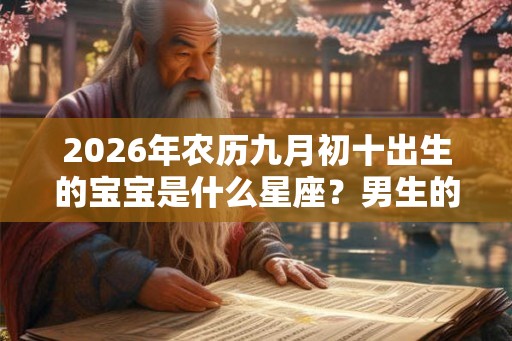 2026年农历九月初十出生的宝宝是什么星座？男生的爱情观如何？