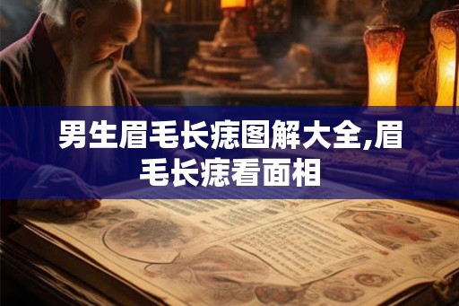男生眉毛长痣图解大全,眉毛长痣看面相