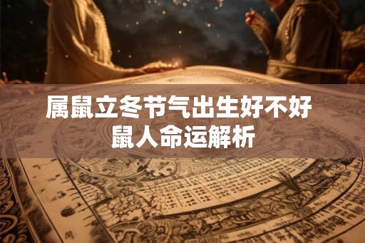 属鼠立冬节气出生好不好 鼠人命运解析