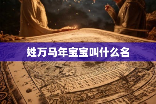姓万马年宝宝叫什么名 姓万马年宝宝叫什么名