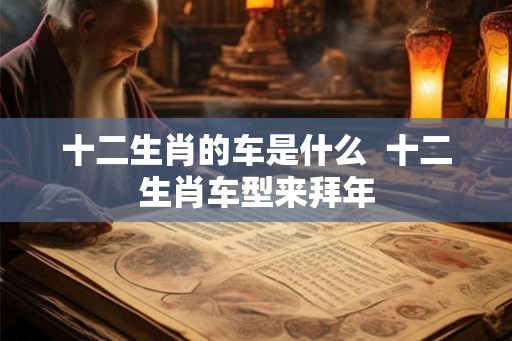 十二生肖的车是什么  十二生肖车型来拜年