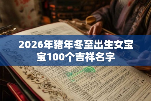 2026年猪年冬至出生女宝宝100个吉祥名字