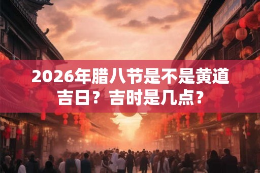 2026年腊八节是不是黄道吉日？吉时是几点？