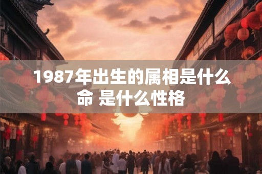 1987年出生的属相是什么命 是什么性格 1987年出生的属相是什么命 是什么性格