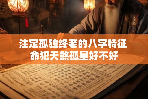 注定孤独终老的八字特征 命犯天煞孤星好不好