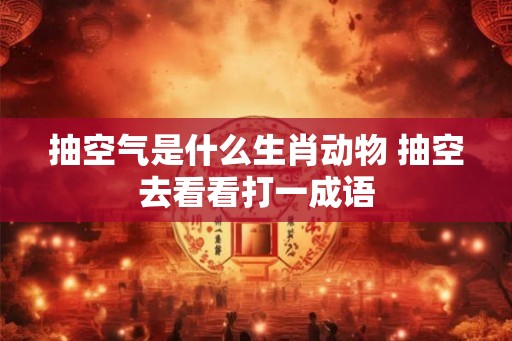 抽空气是什么生肖动物 抽空去看看打一成语