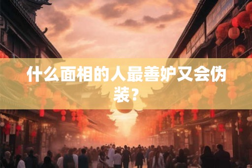 什么面相的人最善妒又会伪装？