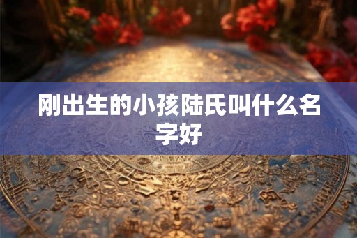 刚出生的小孩陆氏叫什么名字好