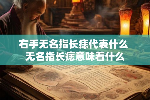 右手无名指长痣代表什么 无名指长痣意味着什么