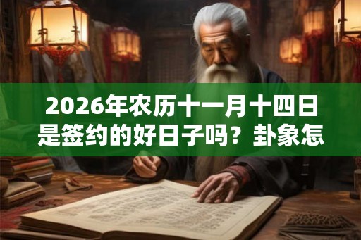 2026年农历十一月十四日是签约的好日子吗？卦象怎么样？