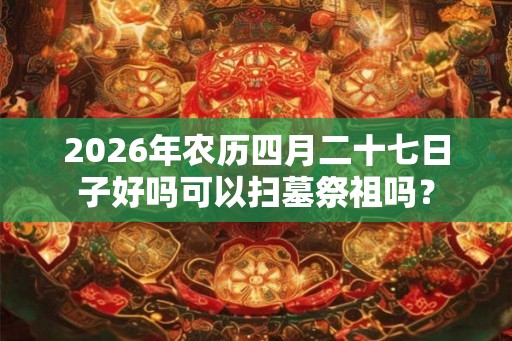 2026年农历四月二十七日子好吗可以扫墓祭祖吗? 2026年农历四月二十七日子好吗可以扫墓祭祖吗?