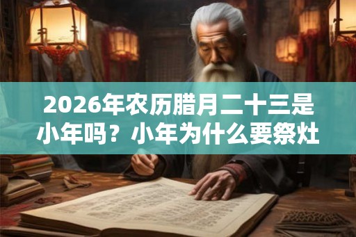 2026年农历腊月二十三是小年吗？小年为什么要祭灶？