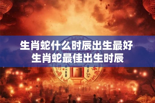 生肖蛇什么时辰出生最好 生肖蛇最佳出生时辰