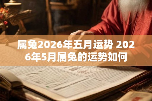 属兔2026年五月运势 2026年5月属兔的运势如何