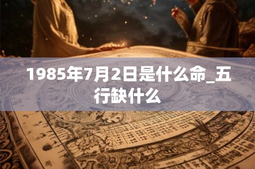1985年7月2日是什么命_五行缺什么