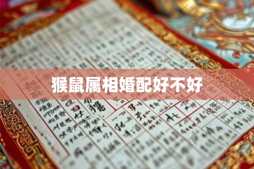 猴鼠属相婚配好不好 猴鼠属相婚配好不好