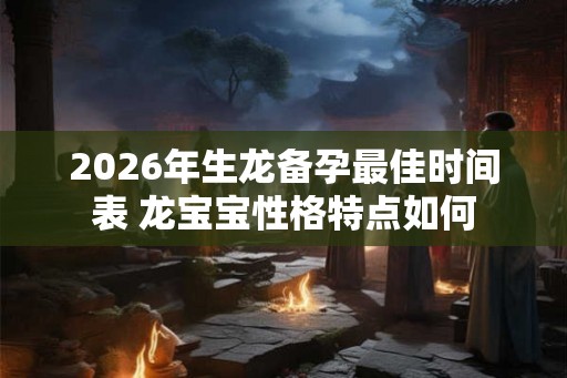 2026年生龙备孕最佳时间表 龙宝宝性格特点如何