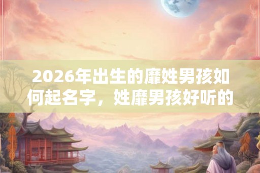 2026年出生的靡姓男孩如何起名字，姓靡男孩好听的名字